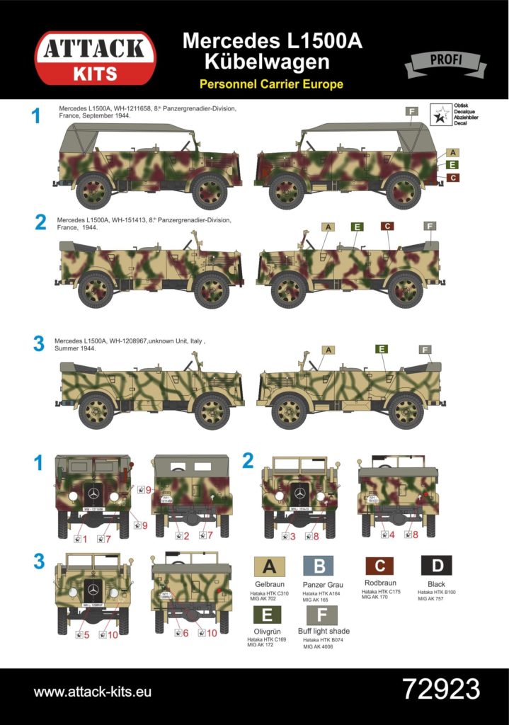 Attack 72923 L1500A Personnel Carrier West and South Europe - camo