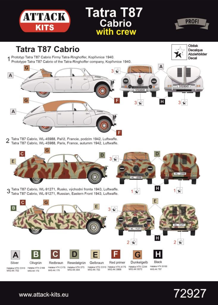 Tatra T87 Cabrio 72927 camo 