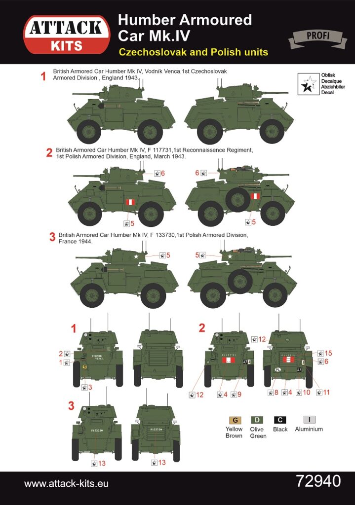 Humber Armoured Car Mk.III Hobby Line 05 1/72 Attack Hobby Kits 72941 -  Plastic Model Kits